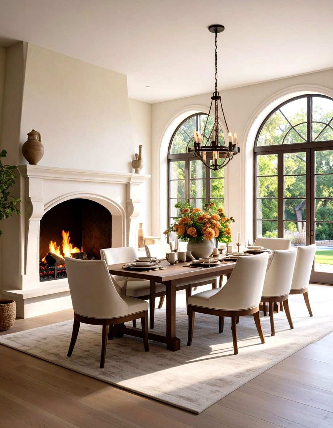 Mission Revival Arch Fireplace - 24 Spanish Style Fireplace Ideas