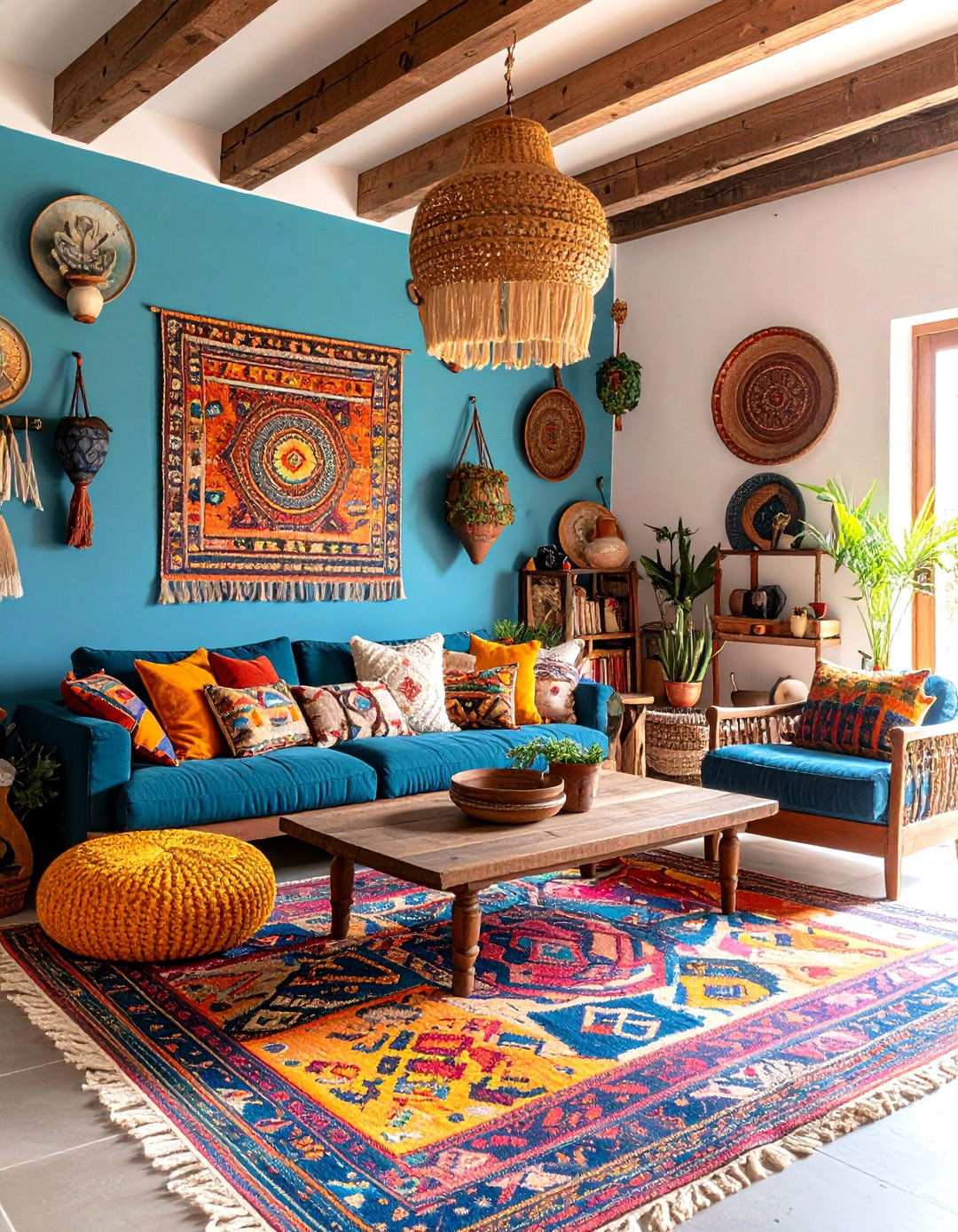 Mixed Cultural Elements Living Room - 24 Southwestern Living Room Ideas