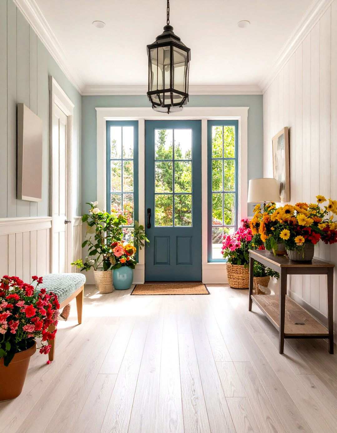 Mixed Material Combinations - 24 Wainscoting Entryway Ideas