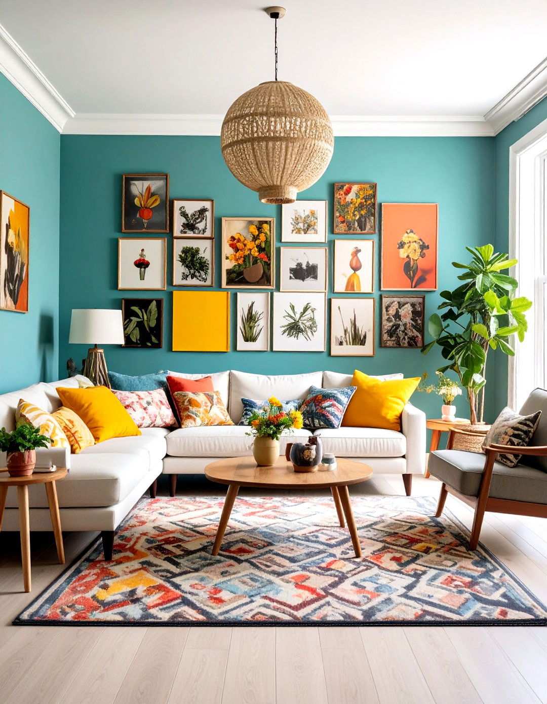 Mixed Media Collage Installation - 24 High Ceiling Tall Wall Decor Ideas