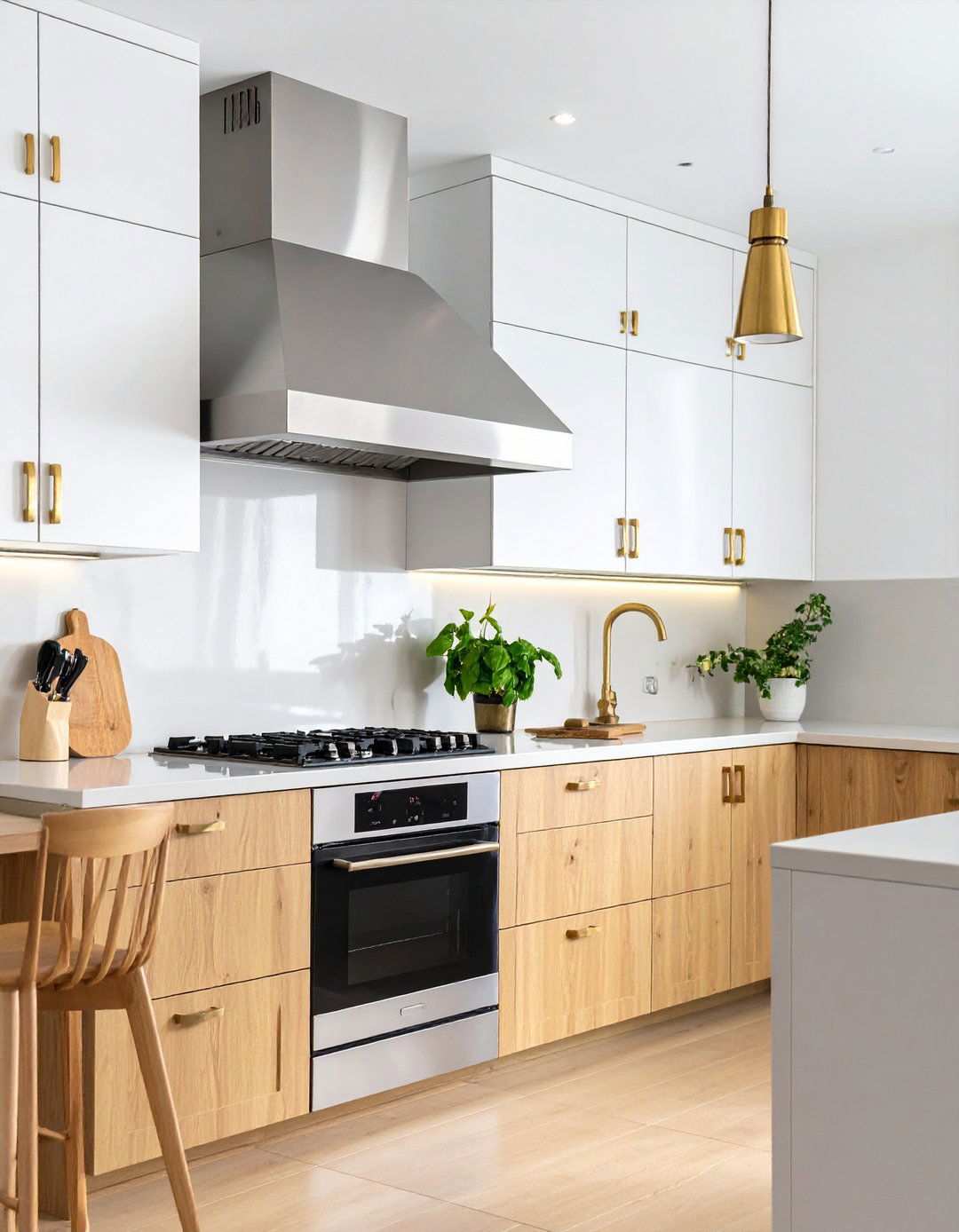 Mixed Metal Accent Hood - 24 Range Hood Ideas