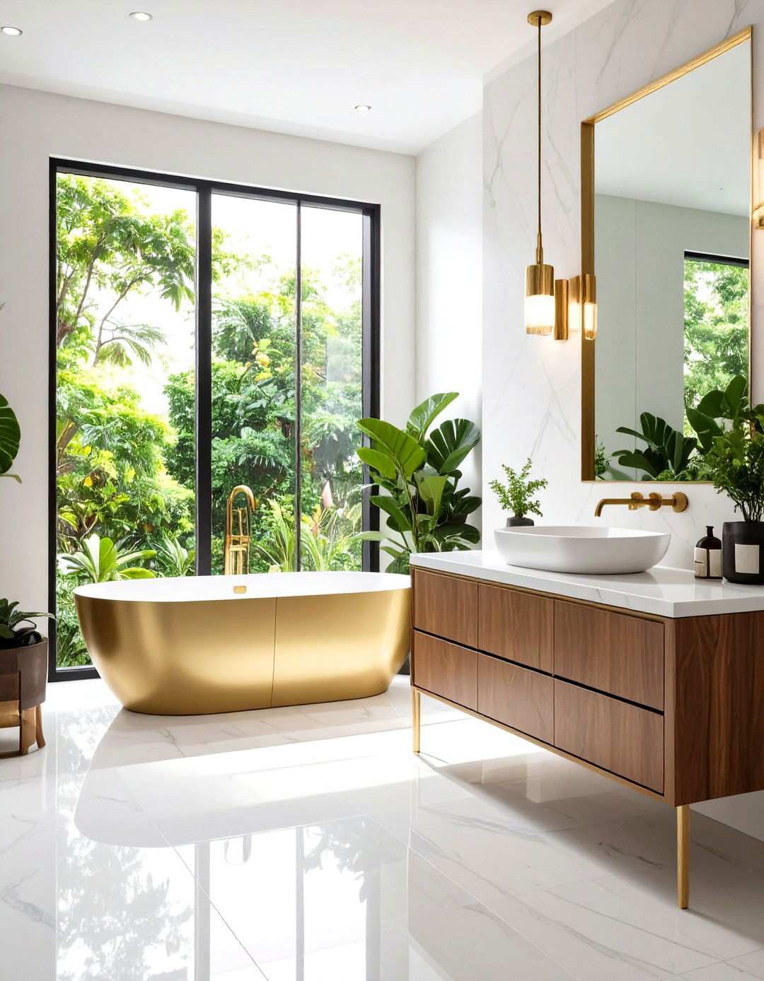 Mixed Metal Fixture Combinations - 24 Modern Shower Ideas