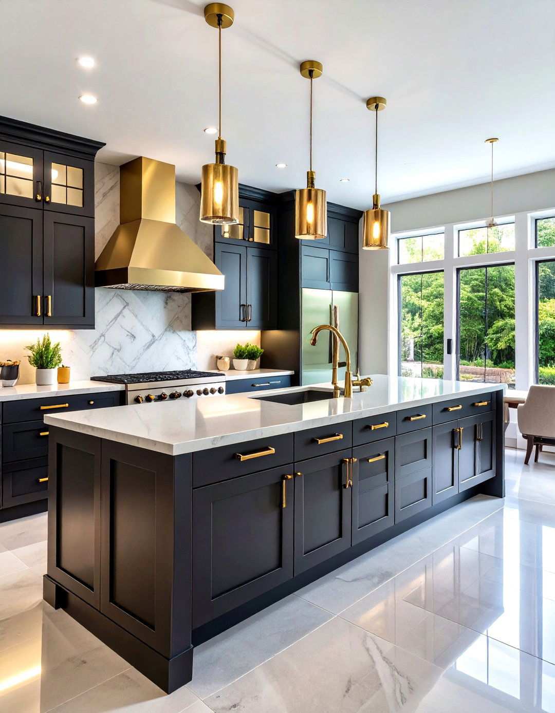 Mixed Metal Hardware Finishes - 24 Luxury Kitchen Ideas