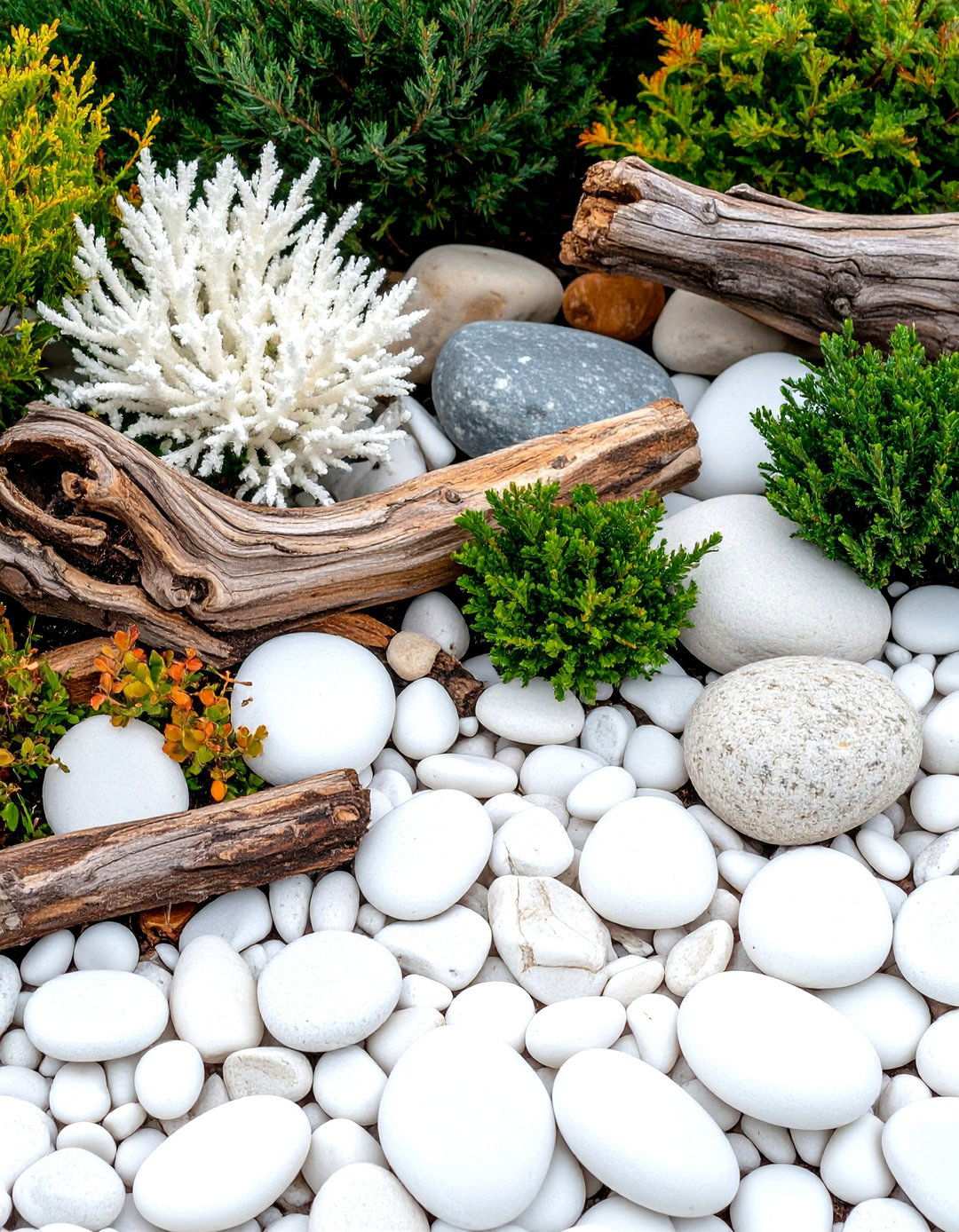 Mixed Texture Compositions - 24 White Rock Landscaping Ideas