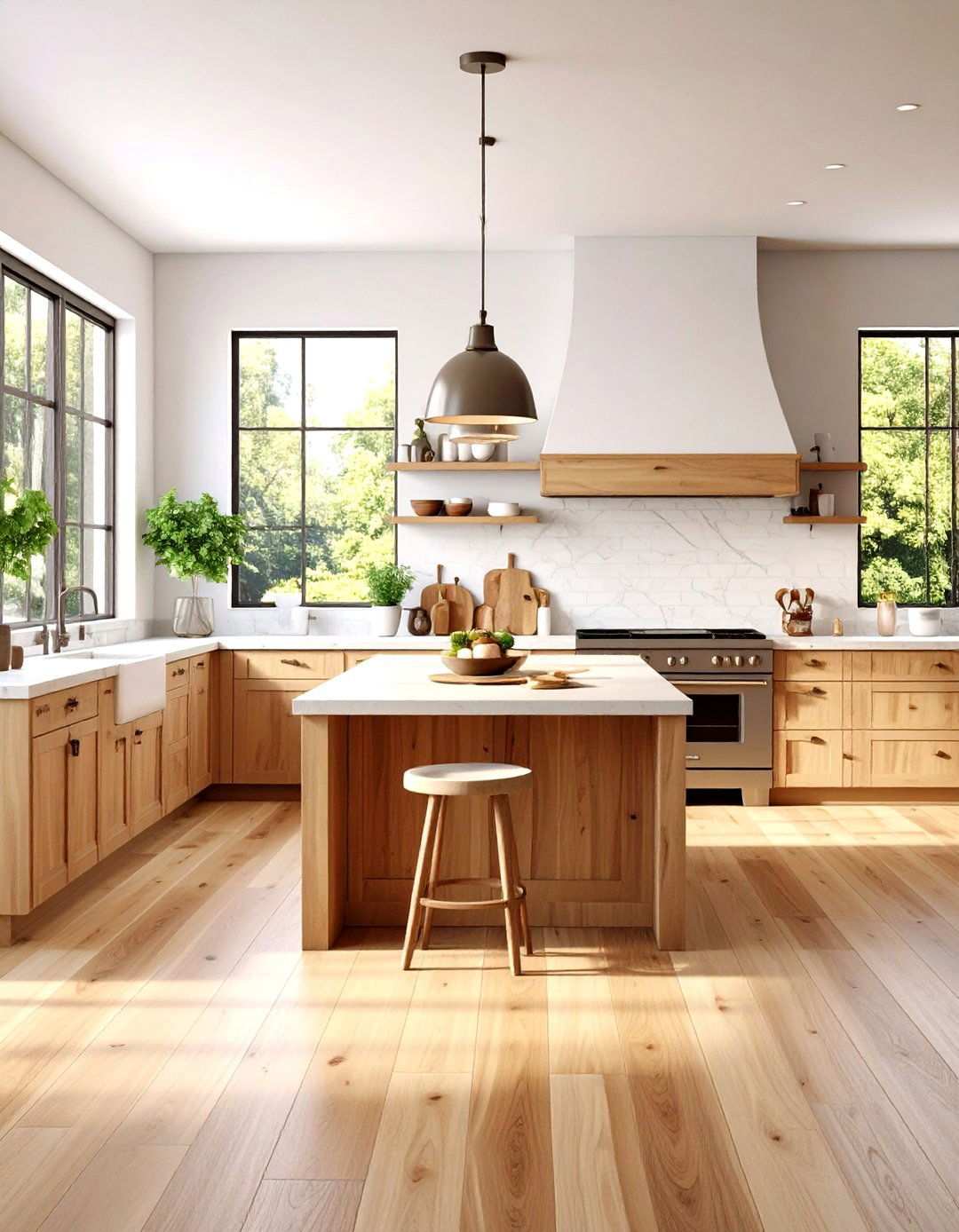 Mixed Wood Species Mosaic - 24 Rustic Backsplash Ideas
