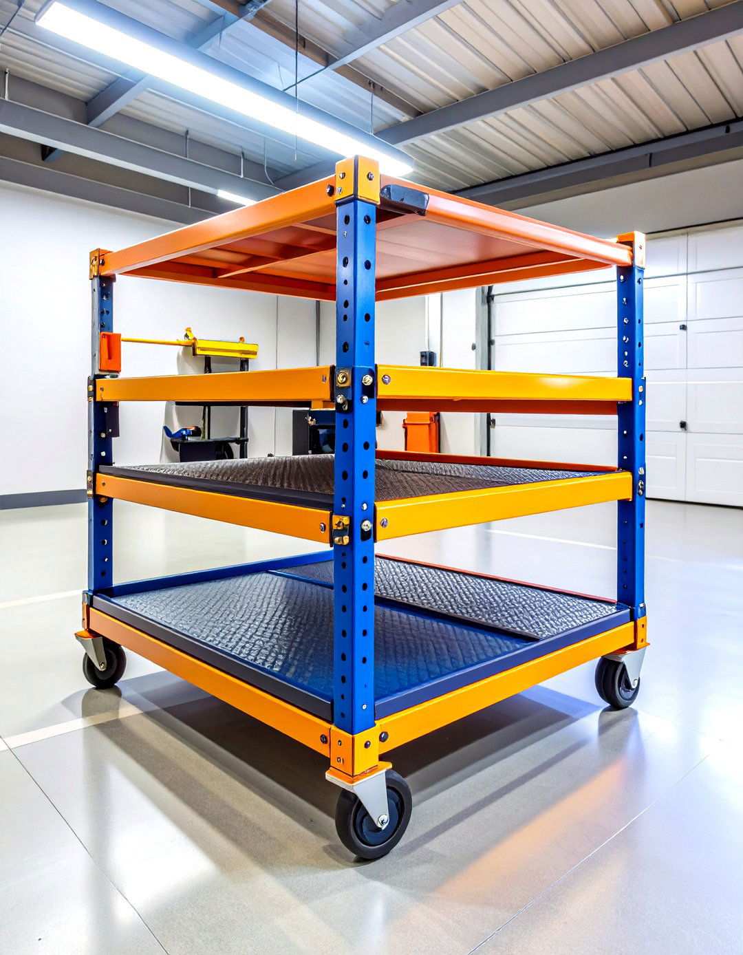 Mobile Platform Storage - 24 Lawn Mower Storage Ideas