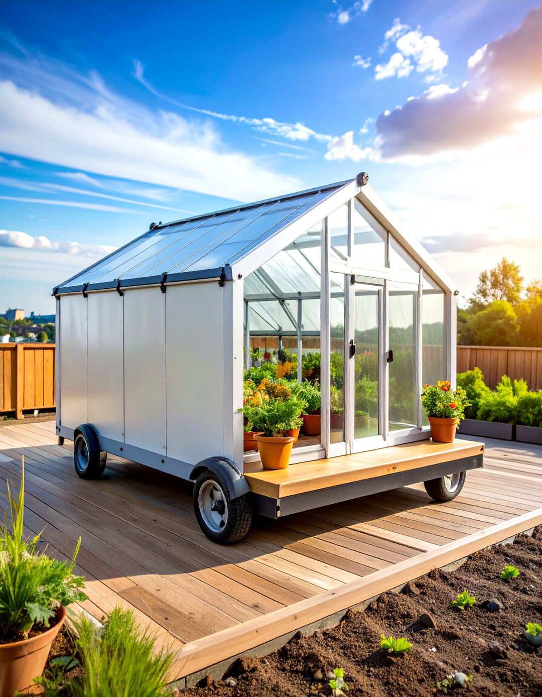 Mobile Rooftop Greenhouse Structure - 24 Rooftop Greenhouse Ideas
