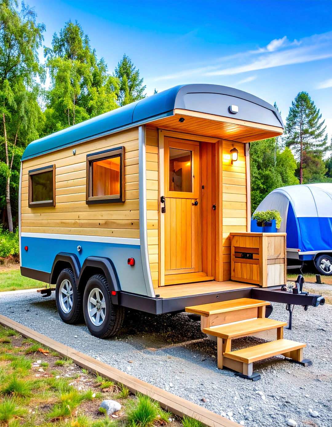 Mobile Sauna Trailer for Flexible Placement - 24 Outdoor Sauna Ideas