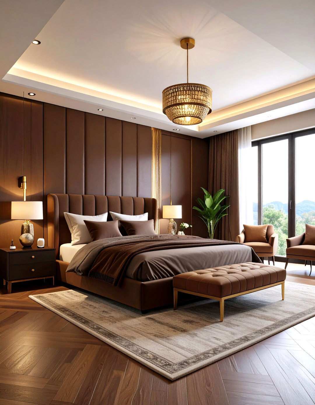 Mocha Brown Cocoon - 24 Primary Bedroom Ideas