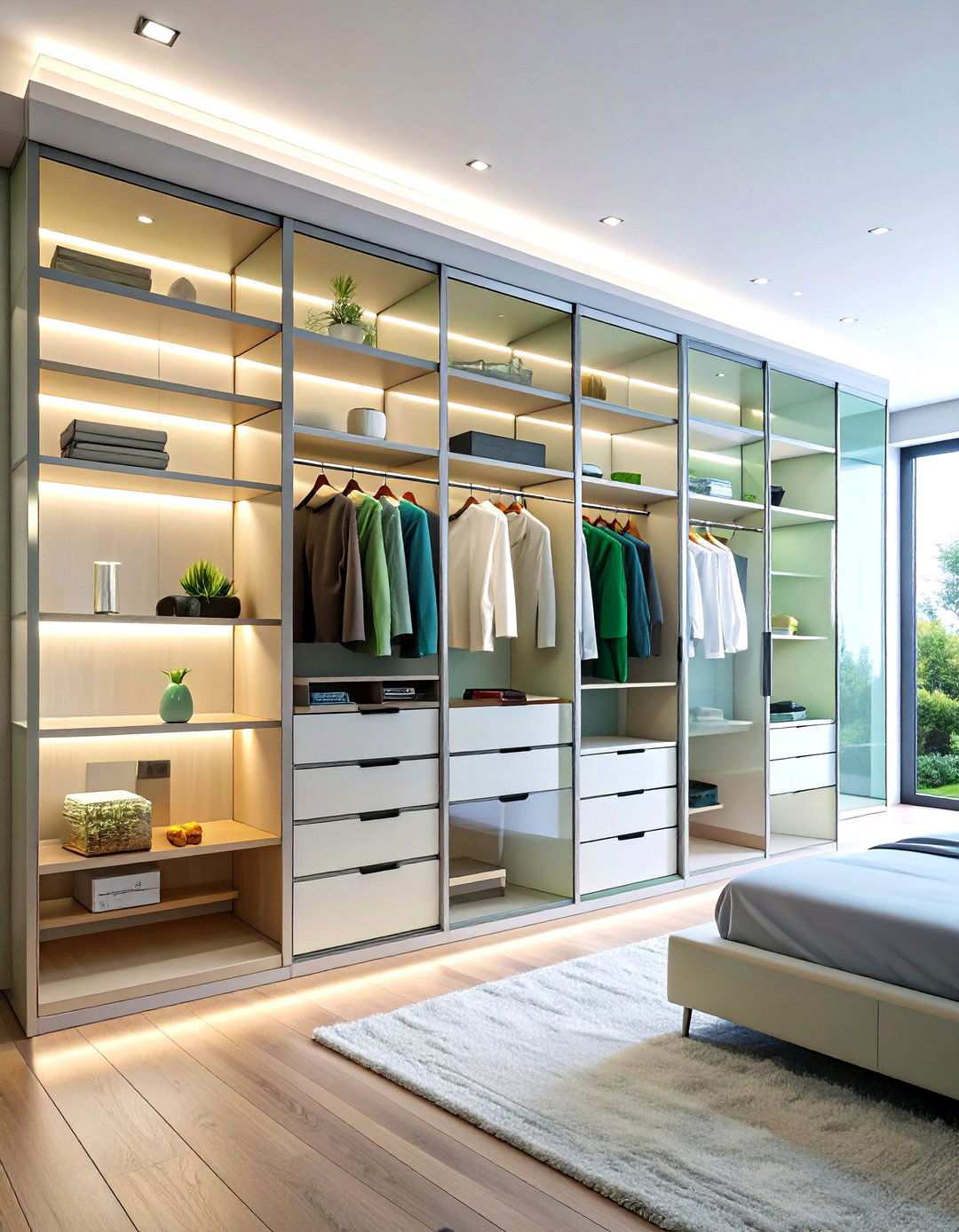 Modern Acrylic Transparency - 24 Open Closet Ideas