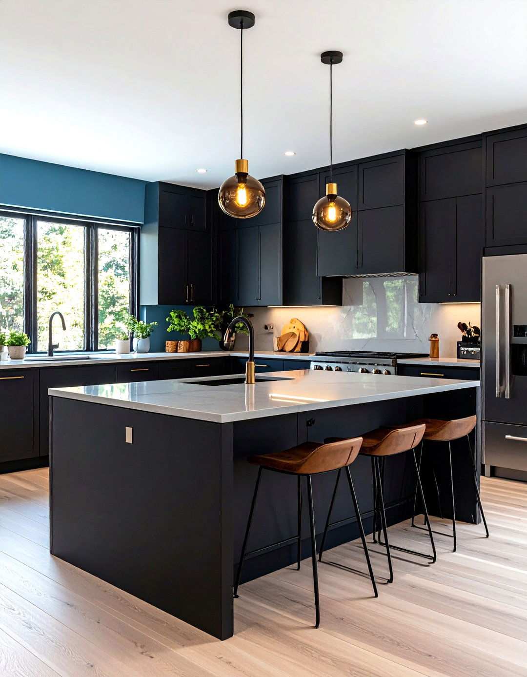 Modern Black Kitchen Island Updates - 24 Painted Furniture Ideas