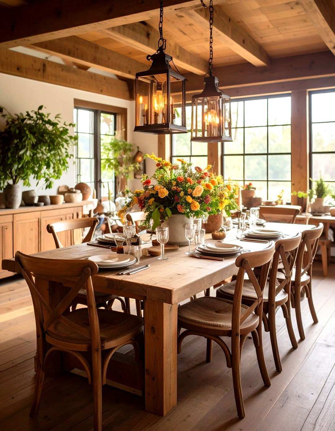Modern Farmhouse Dining Room Elements - 24 Moody Dining Room Ideas