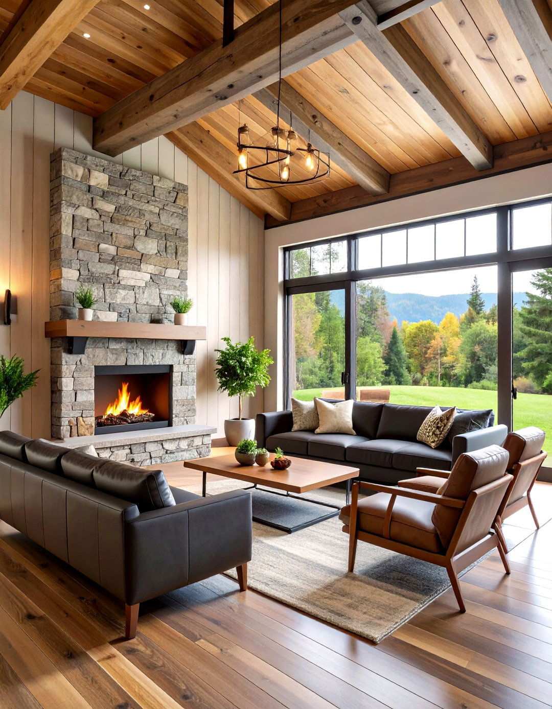 Modern Farmhouse Full Wall Shiplap - 24 Shiplap Living Room Ideas