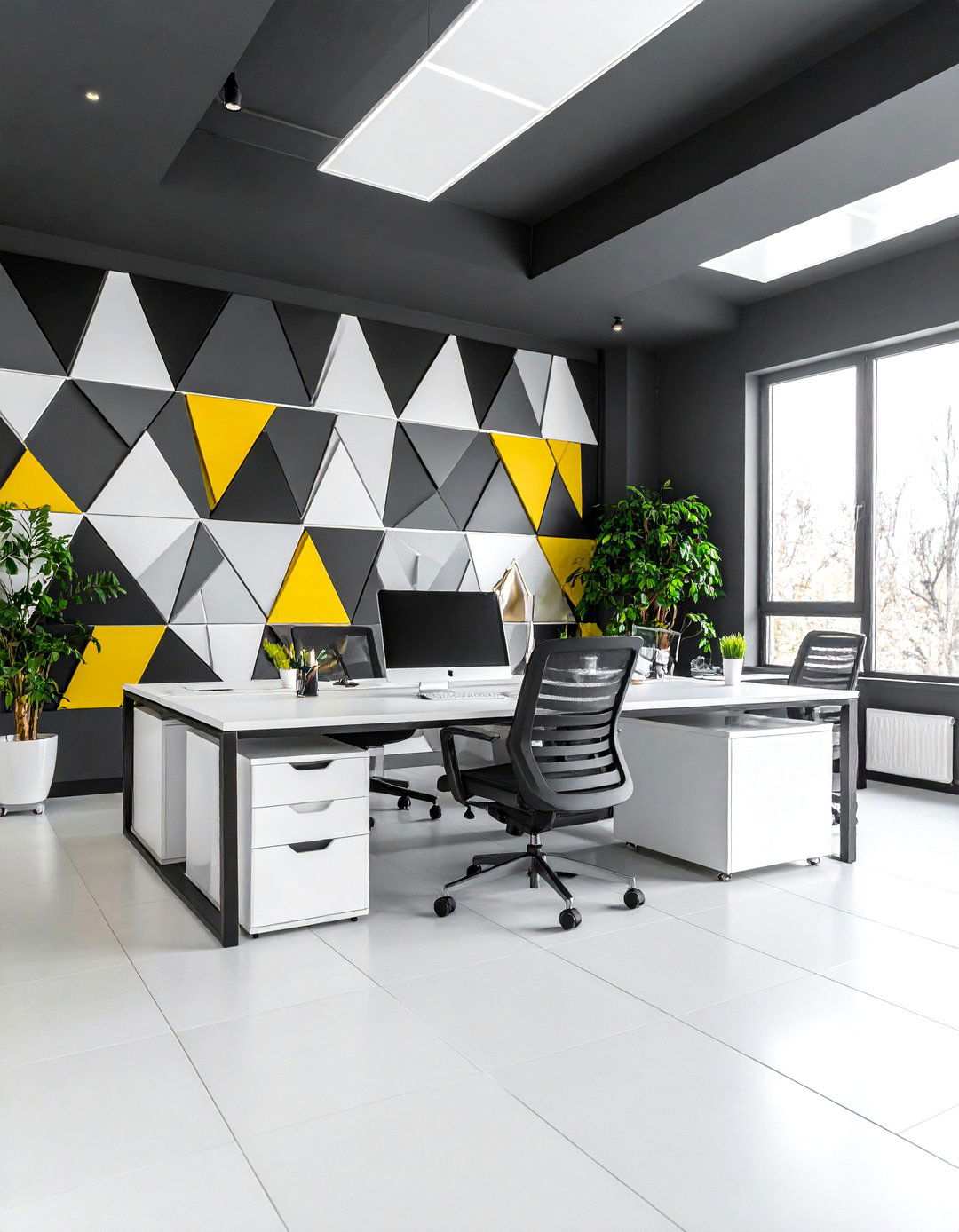 Modern Geometric Office Patterns - 24 Office Wallpaper Ideas
