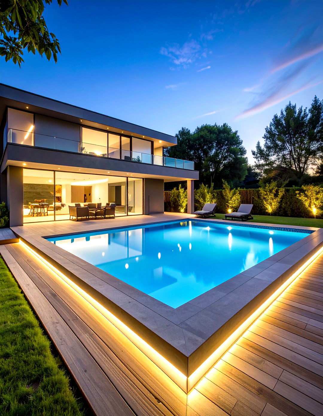 Modern Geometric Swimming Pool with Clean Lines - 24 Swimming Pool Ideas