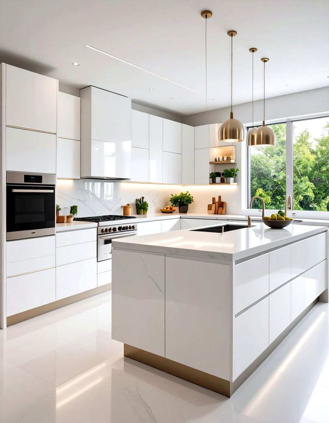 Modern Italian Kitchen with Integrated Appliances and Clean Lines - 24 Italian Kitchen Design Ideas