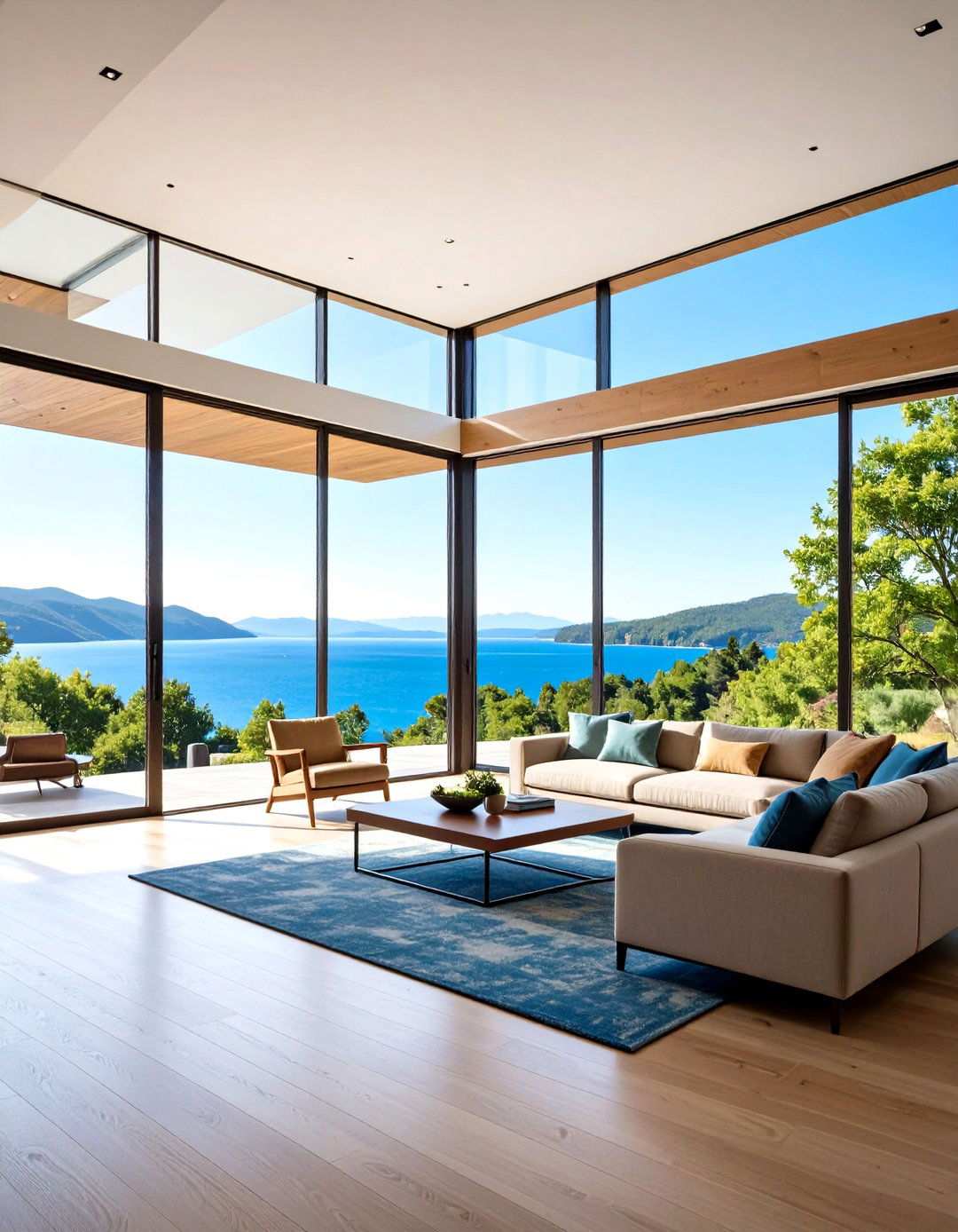 Modern Lakeside Glass Walls - 24 Lake House Decorating Ideas