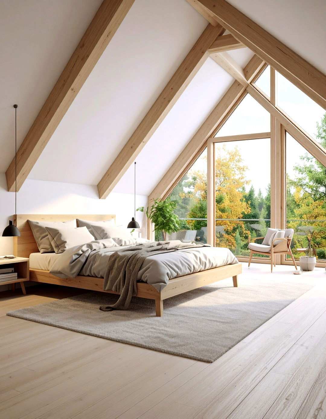 Modern Minimalist Bedroom - 24 Low Ceiling Small Attic Room Ideas