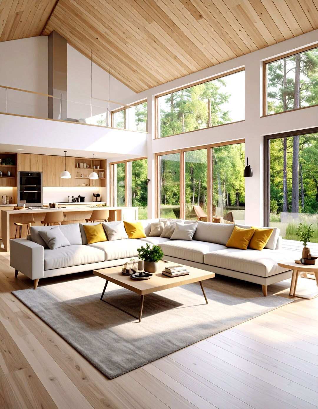 Modern Minimalist Cabin Design with Clean Lines - 24 One Room Cabin Interior Design Ideas