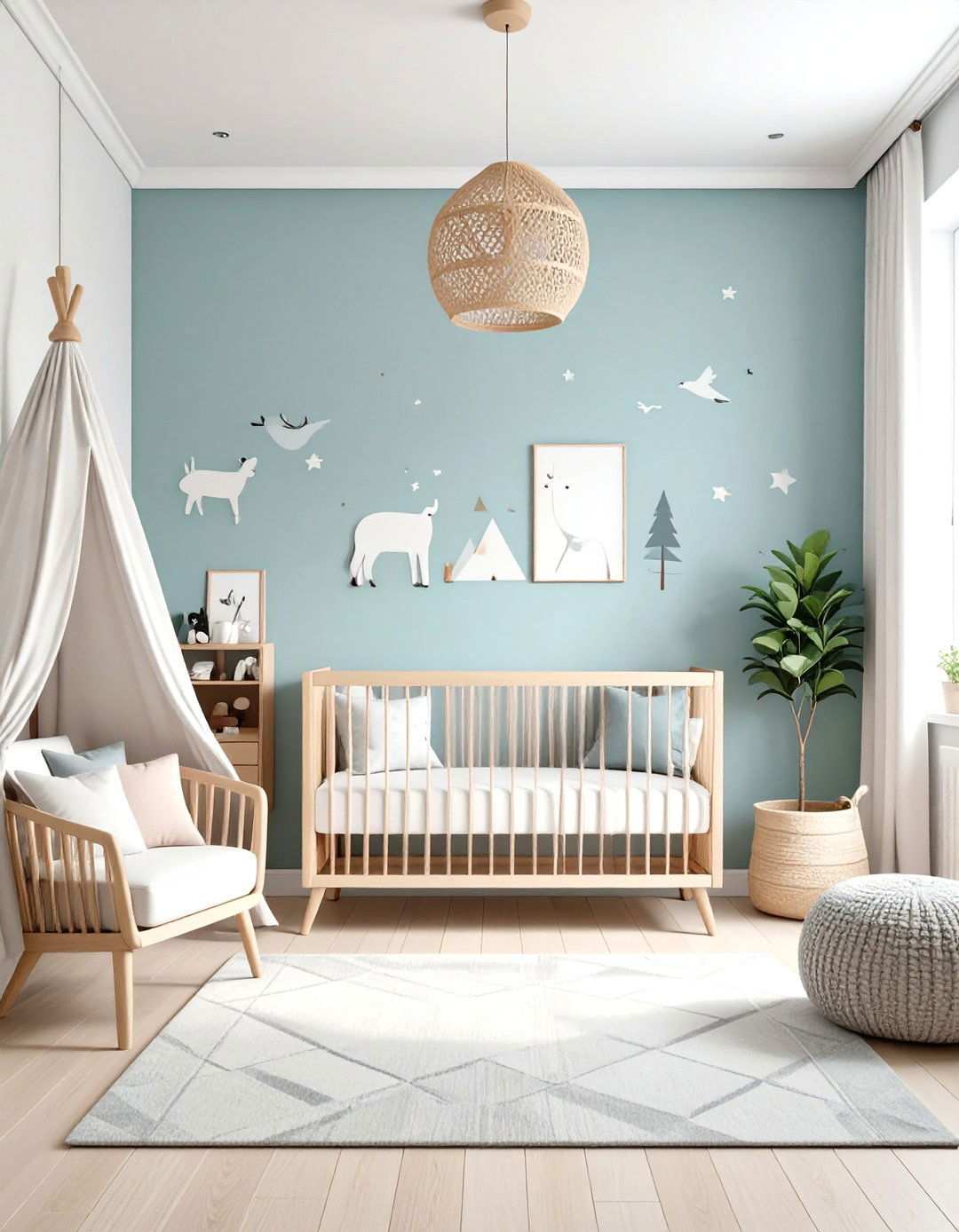 Modern Minimalist Forest Theme - 24 Woodland Nursery Ideas