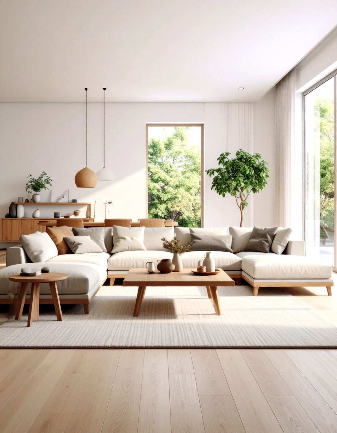 Modern Minimalist Korean Living Room with Clean Lines - 24 Korean Living Room Ideas