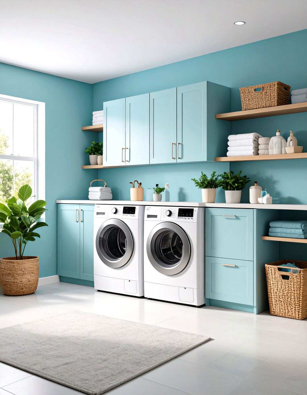 Modern Minimalist Laundry Mudroom Design - 24 Mudroom Laundry Room Ideas