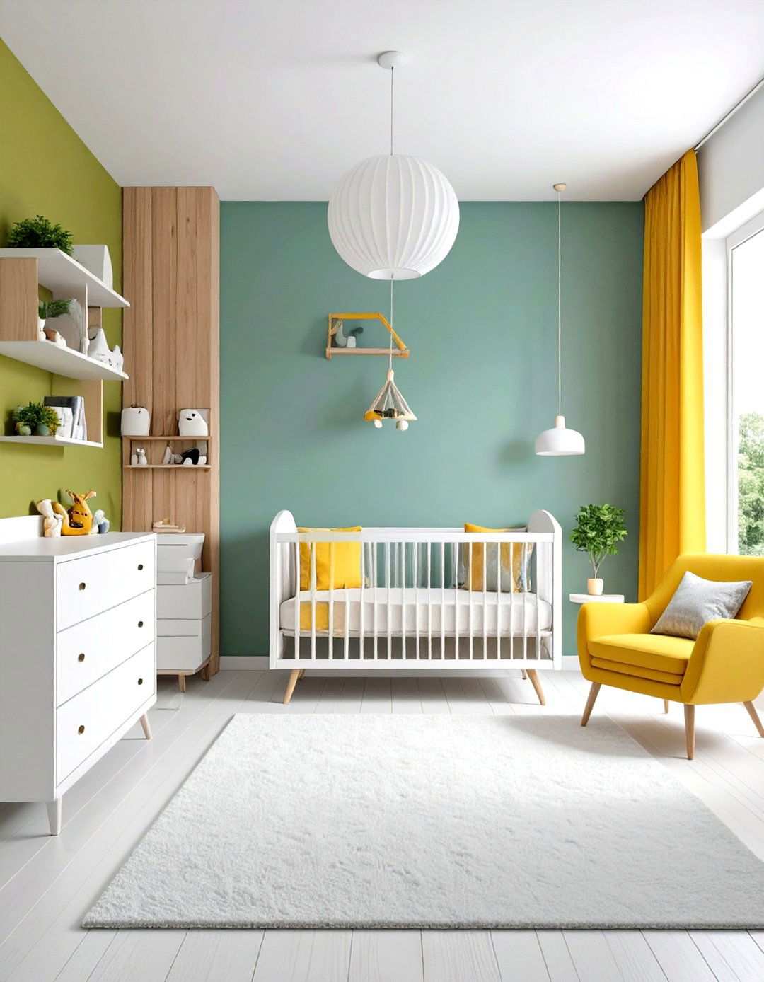 Modern Minimalist Layout - 24 Small Nursery Ideas
