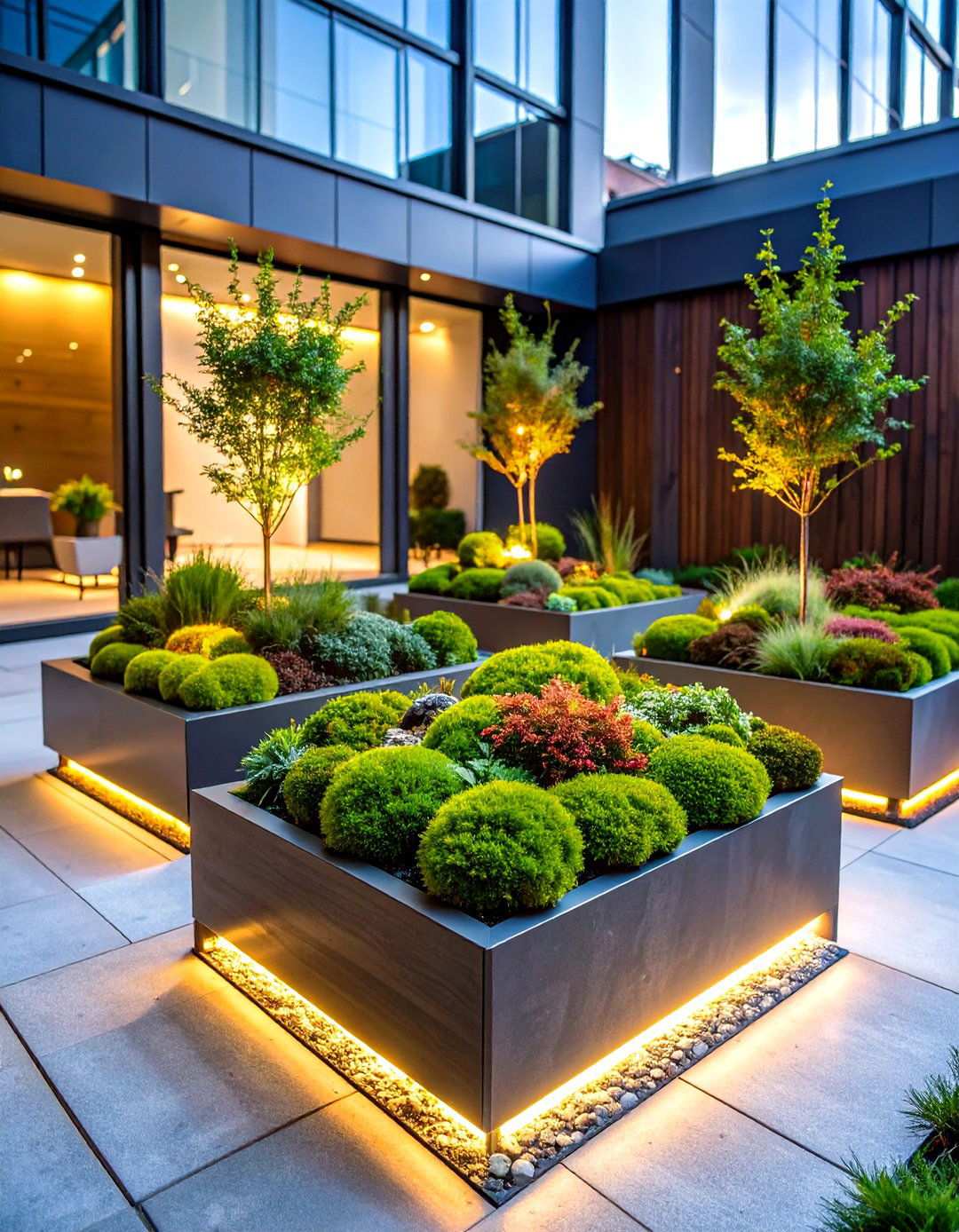 Modern Minimalist Moss Courtyard - 24 Moss Garden Ideas