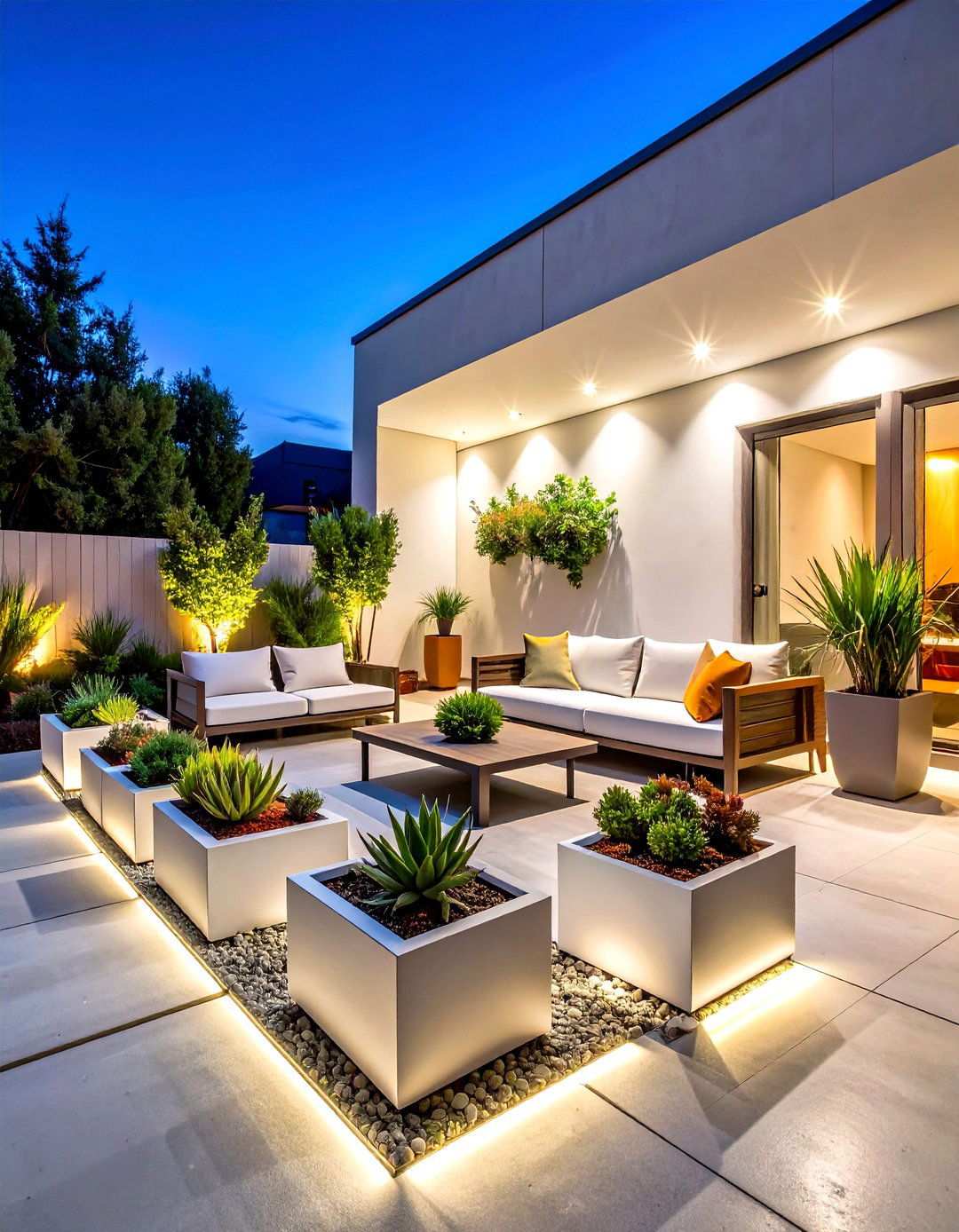 Modern Minimalist Patio with Clean Lines - 24 Small Patio Ideas