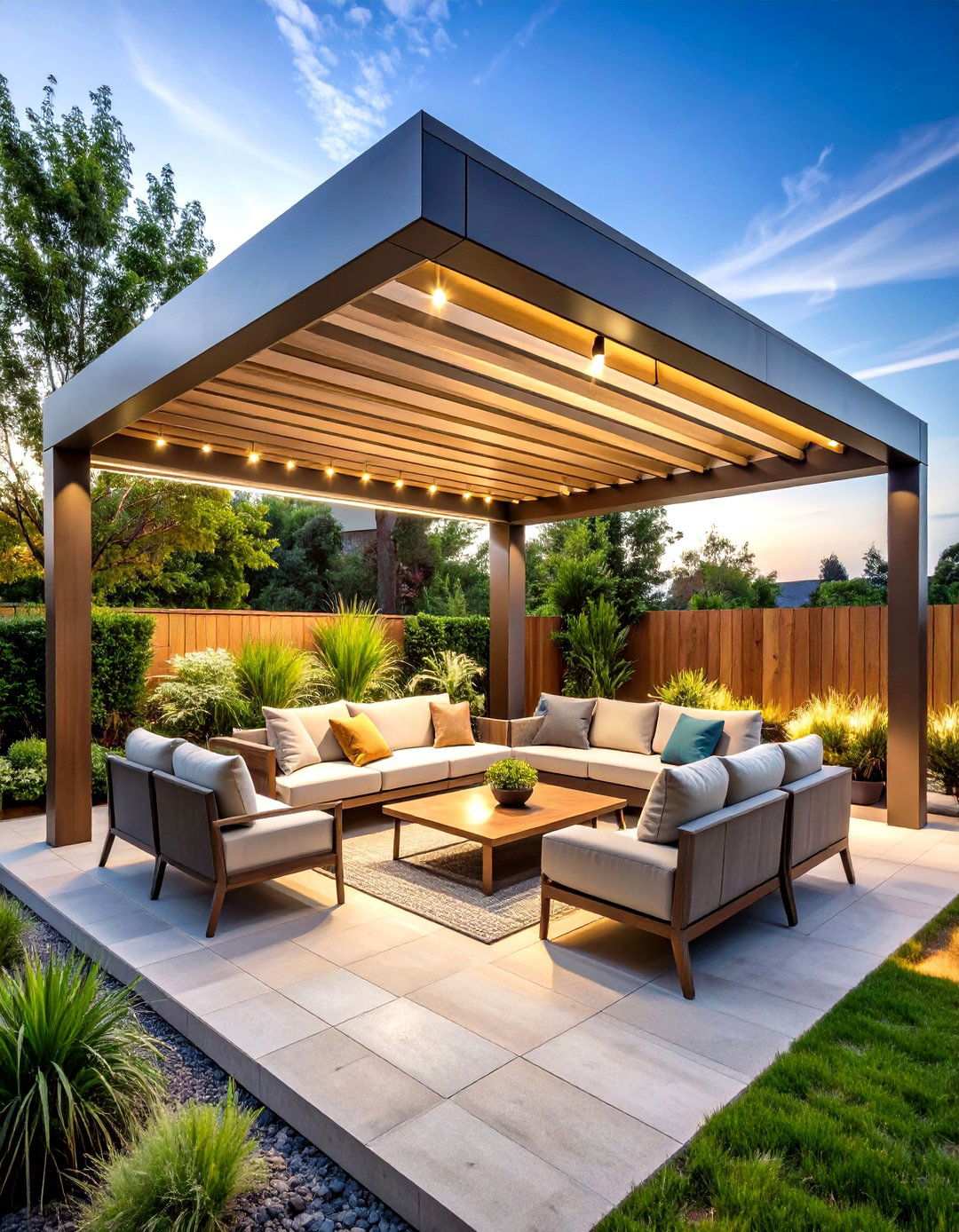 Modern Minimalist Pergola Design - 24 Patio With a Pergola Ideas