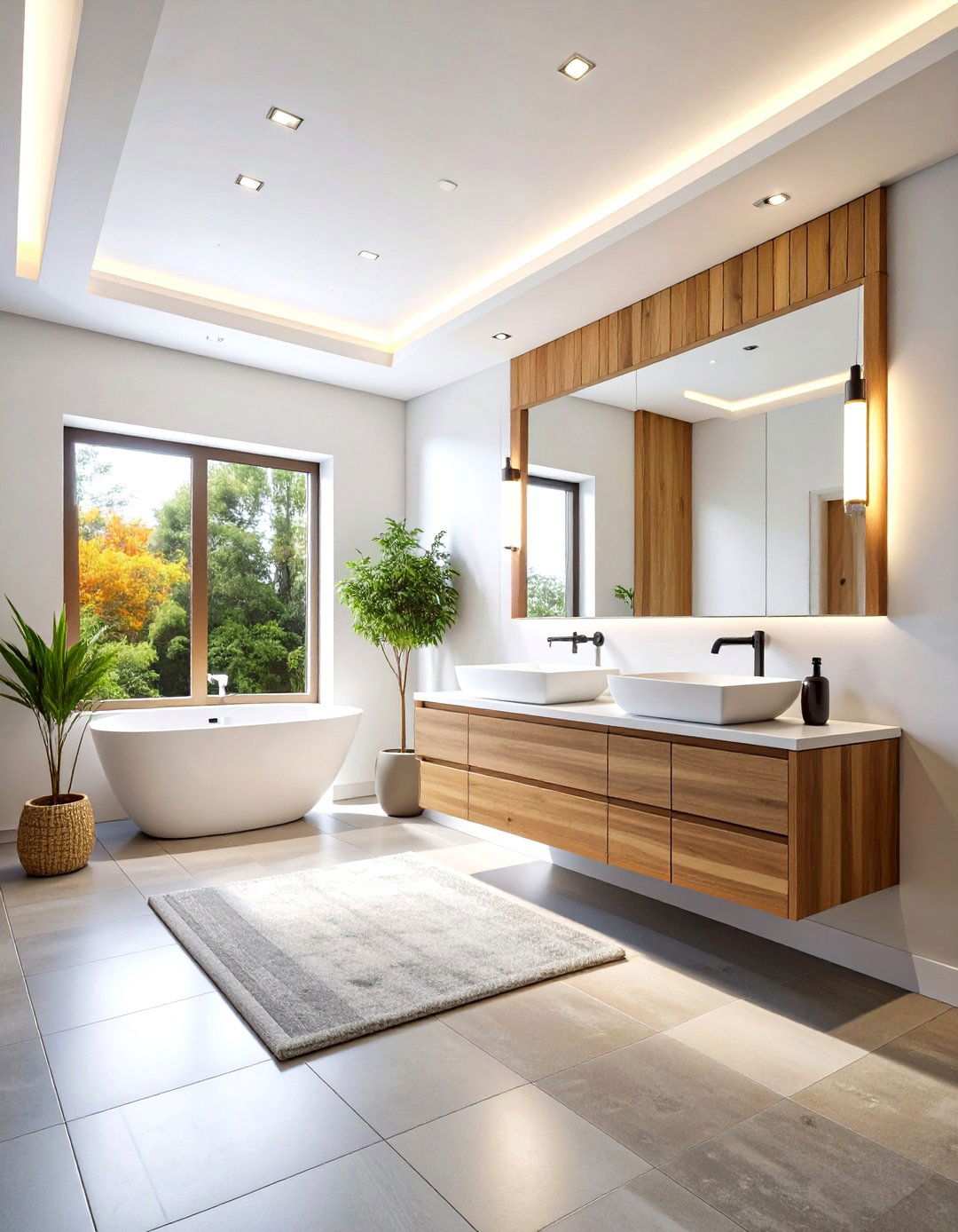 Modern Minimalist Powder Room with Clean Geometric Lines - 24 Powder Room Ideas