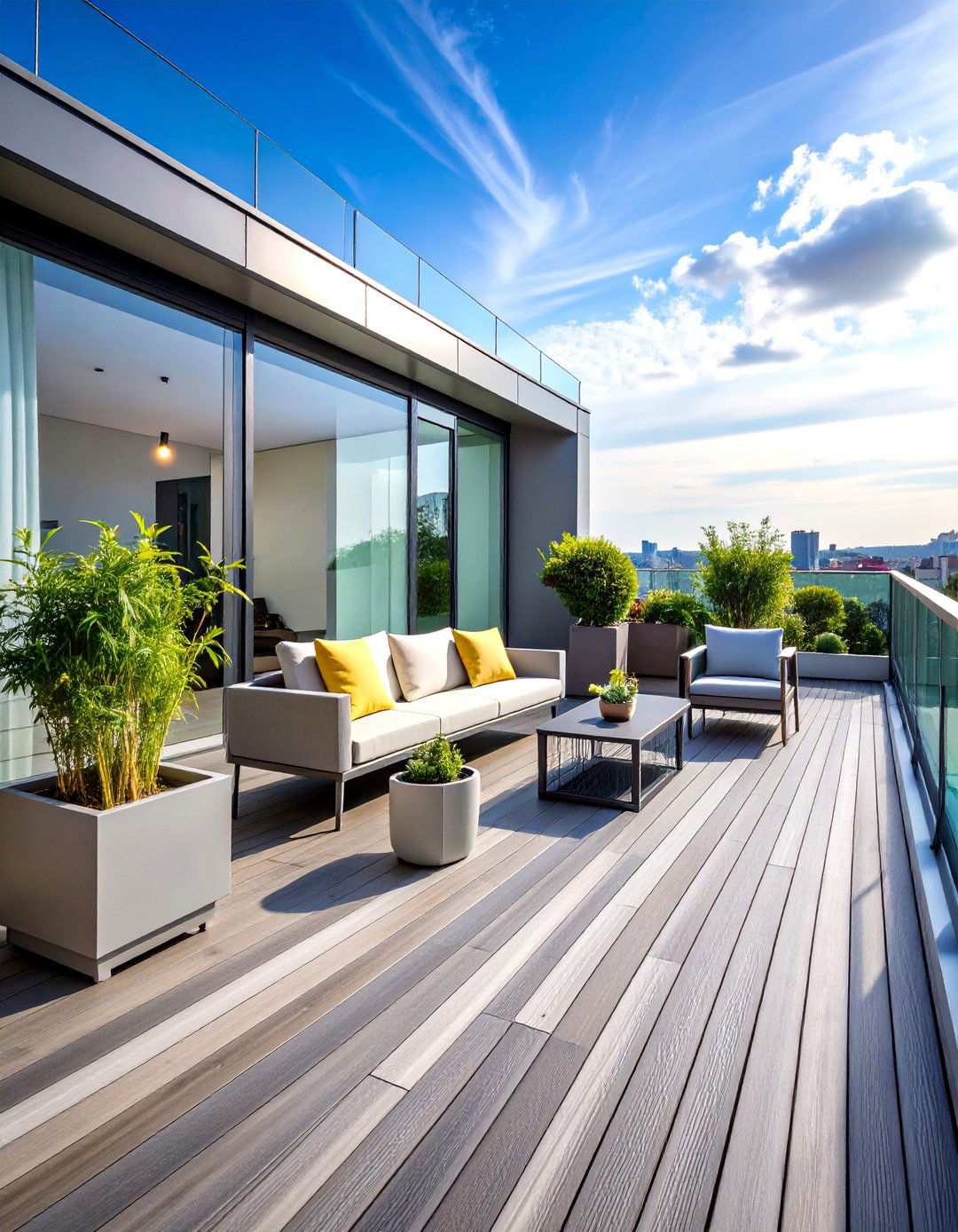 Modern Minimalist Rooftop Deck - 24 Rooftop Deck Ideas