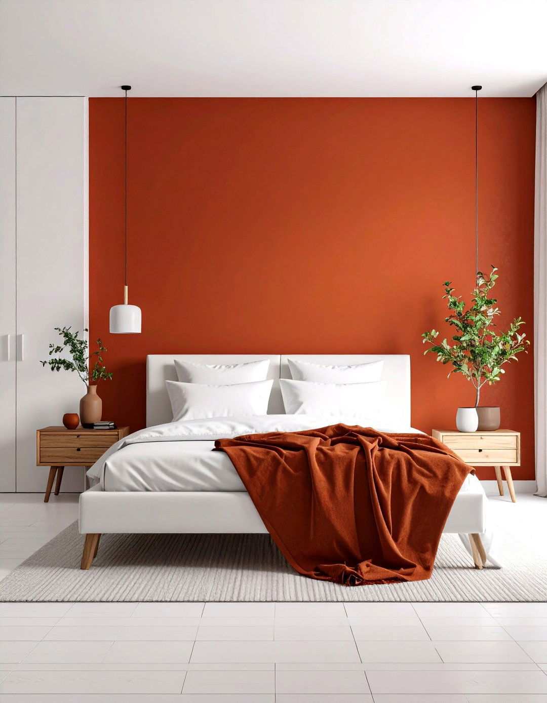 Modern Minimalist Rust Bedroom - 24 Rust Bedroom Ideas