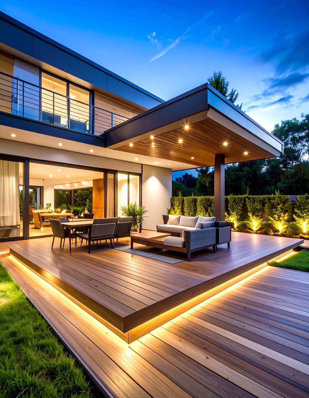 Modern Minimalist Wood Deck Design - 24 Wood Deck Ideas