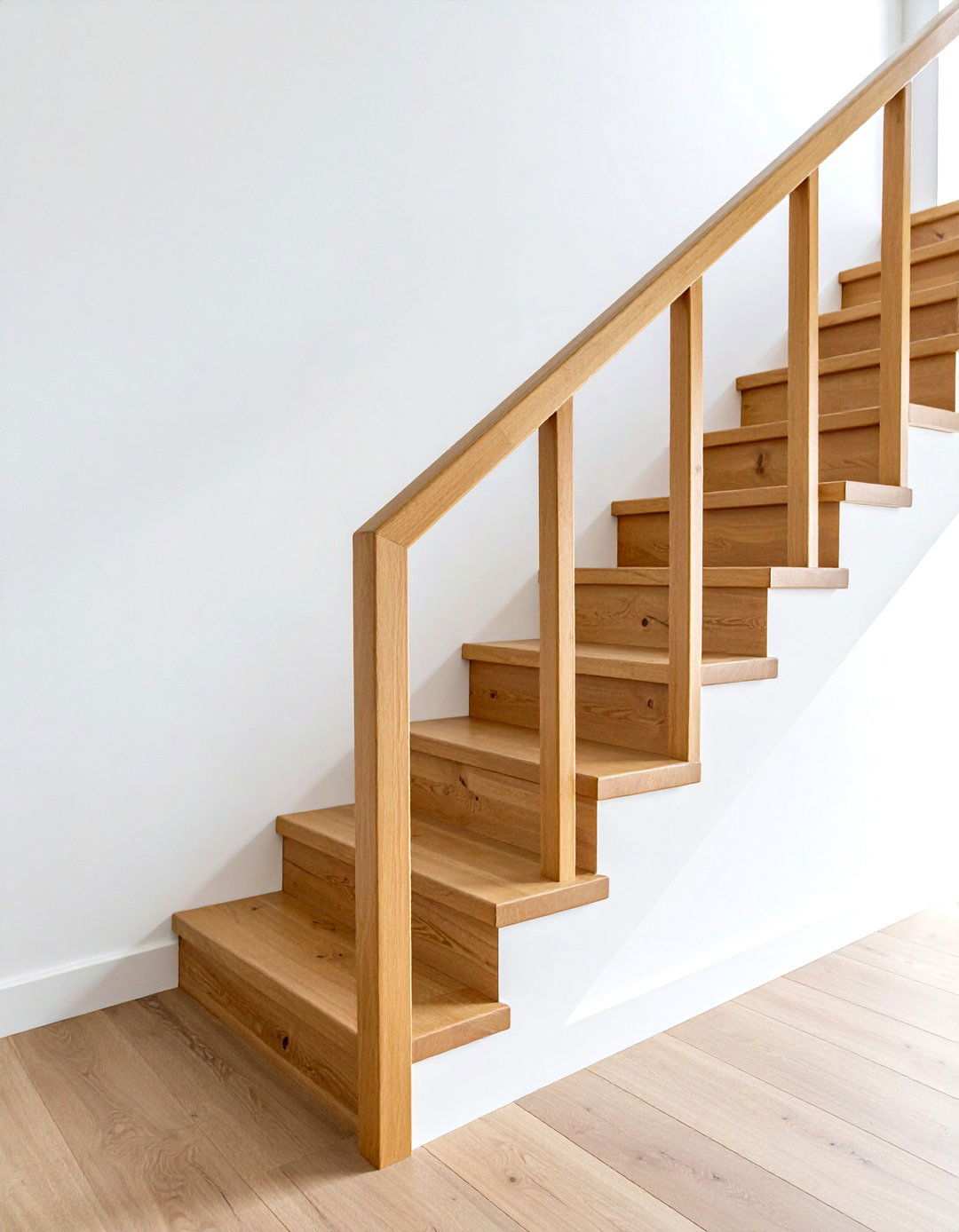Modern Minimalist Wood Handrails - 24 Wood Stair Railing Ideas