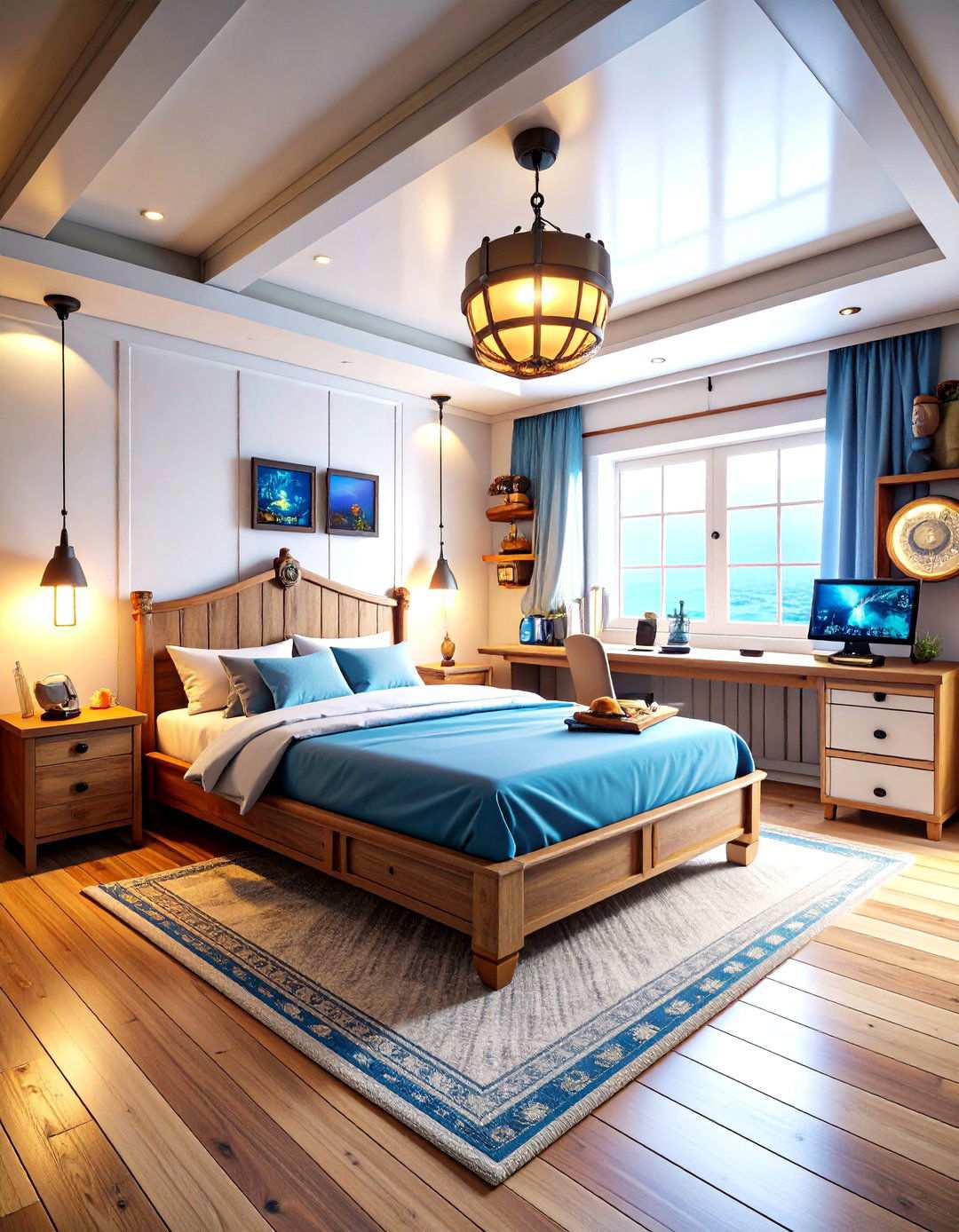 Modern Pirate Technology Laboratory - 24 Pirate-themed Bedroom Ideas