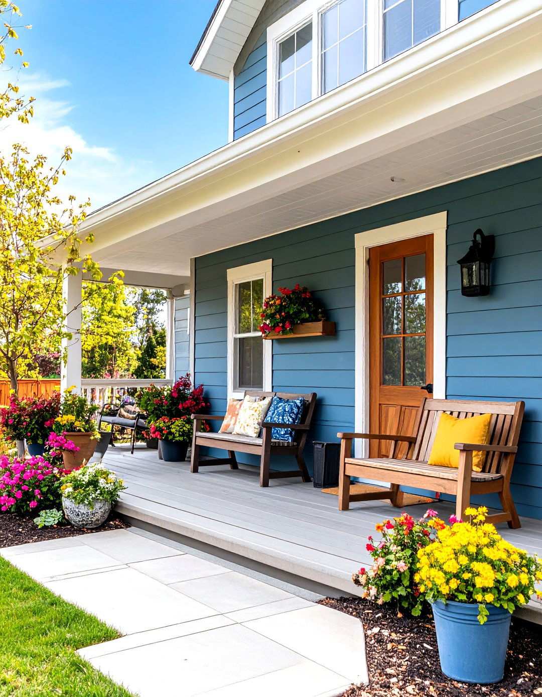 Modern Porch with Custom Storage Solutions - 24 Modern Front Porch Ideas