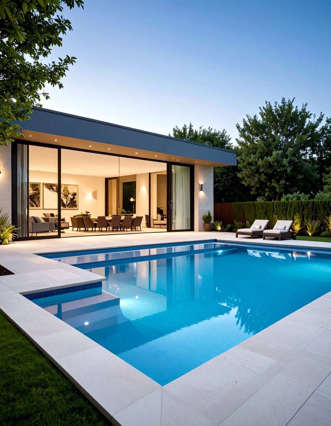 Modern Rectangular Pool - 24 Small Pool Ideas