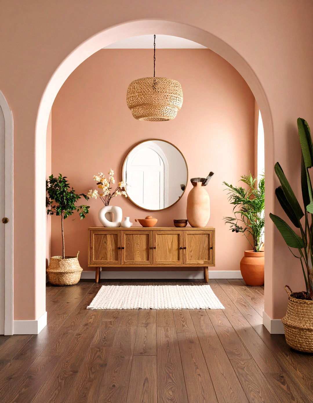 Modern Spanish Entryway with Statement Archway - 24 spanish interior design ideas