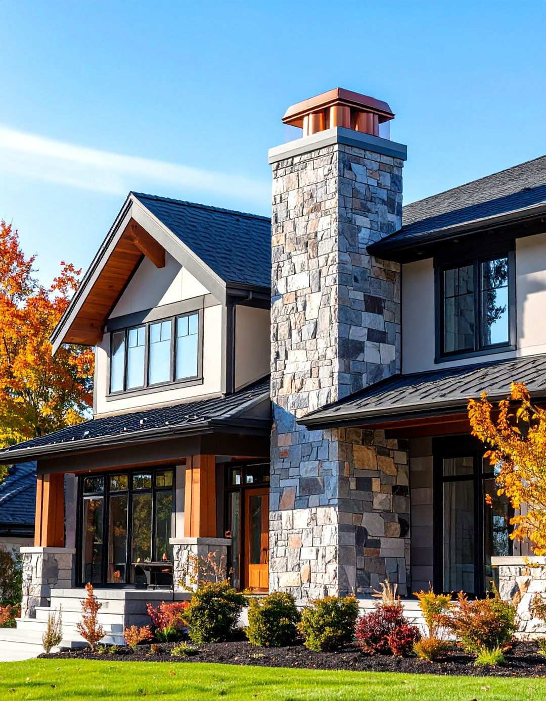 Modern Tudor Chimney Design - 24 Modern Tudor Exterior Inspiration