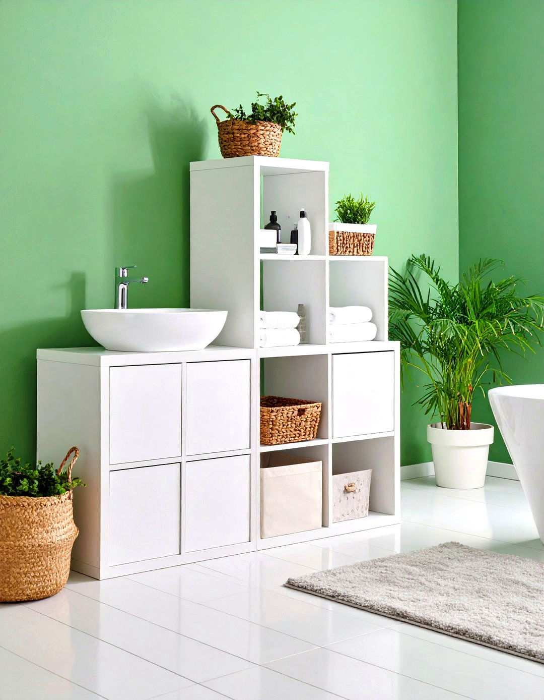 Modular Cube Systems - 24 Small Bathroom Shelving Ideas