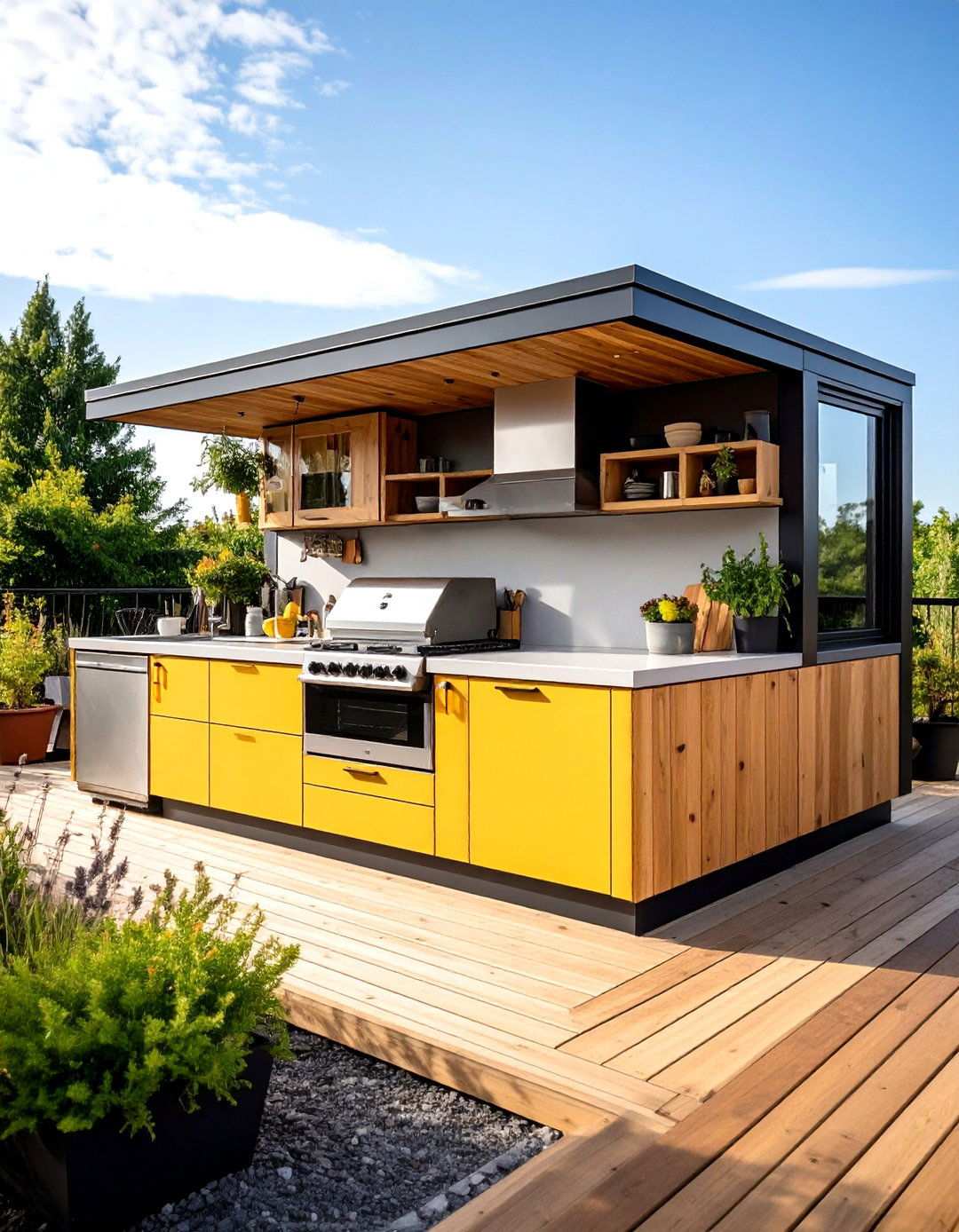 Modular Flexible Deck Kitchen - 24 Outdoor Kitchen on Deck