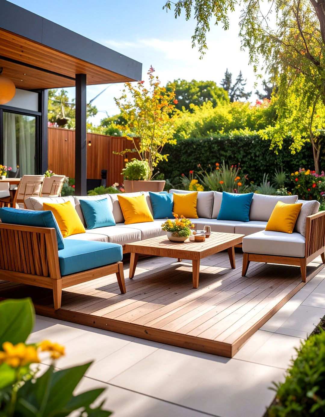Modular Seating Arrangement Systems - 24 Mid-century Modern Patio Ideas