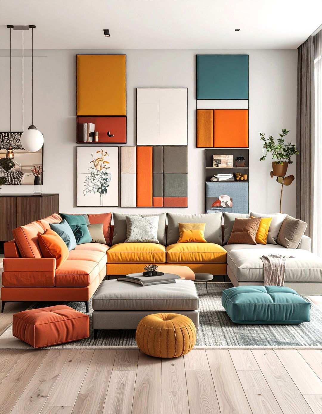 Modular Sectional Flexibility - 24 Sectional Living Room Ideas