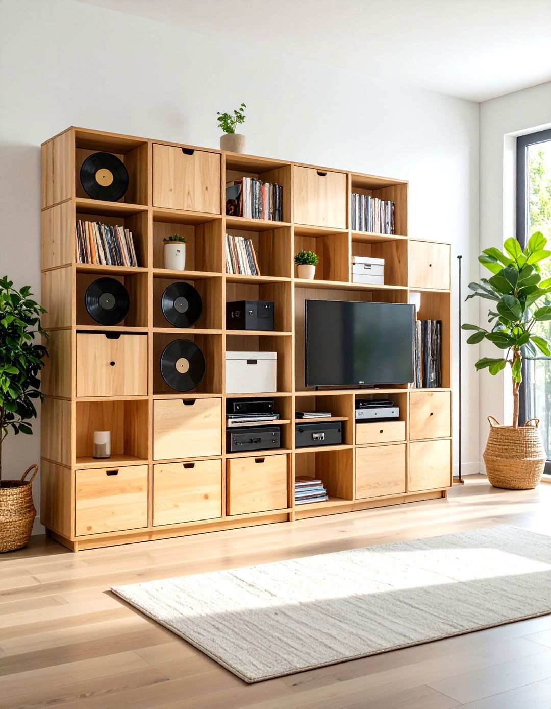 Modular Stackable Cubes - 24 Vinyl Record Storage Ideas