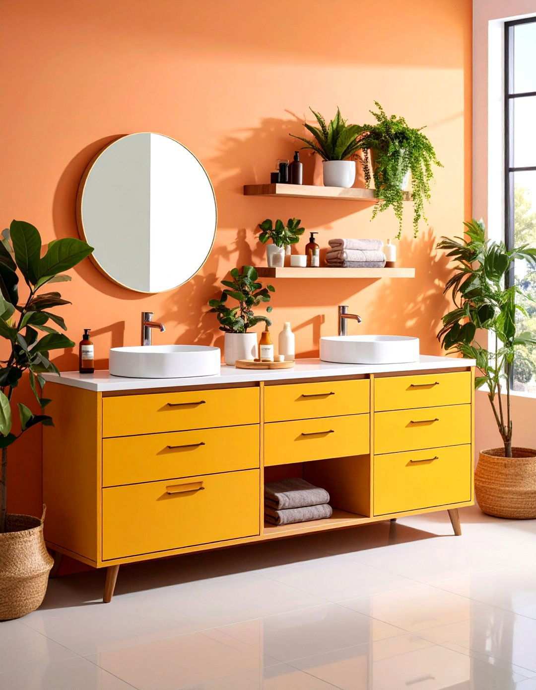 Modular Vanity System with Interchangeable Components - 24 Small Bathroom Vanity Ideas