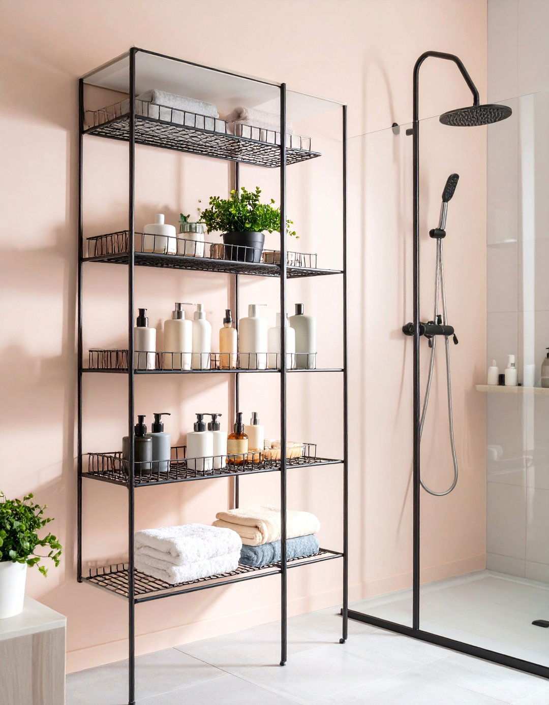 Modular Wire Shelving Systems - 24 Shower Storage Ideas