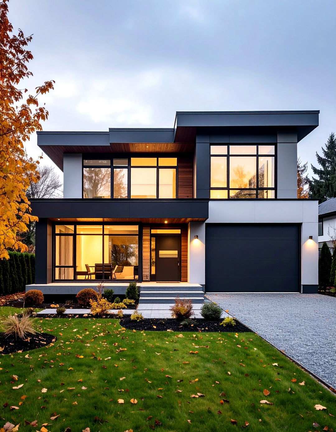 Monochromatic Color Schemes - 24 Scandinavian House Exterior Ideas
