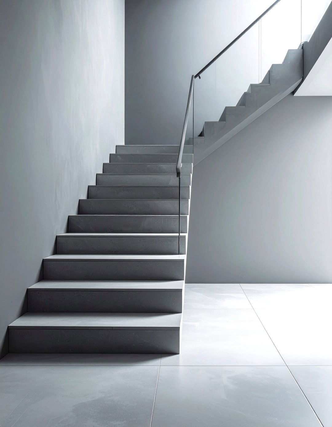 Monochromatic Color Schemes - 24 Staircase Wall Ideas