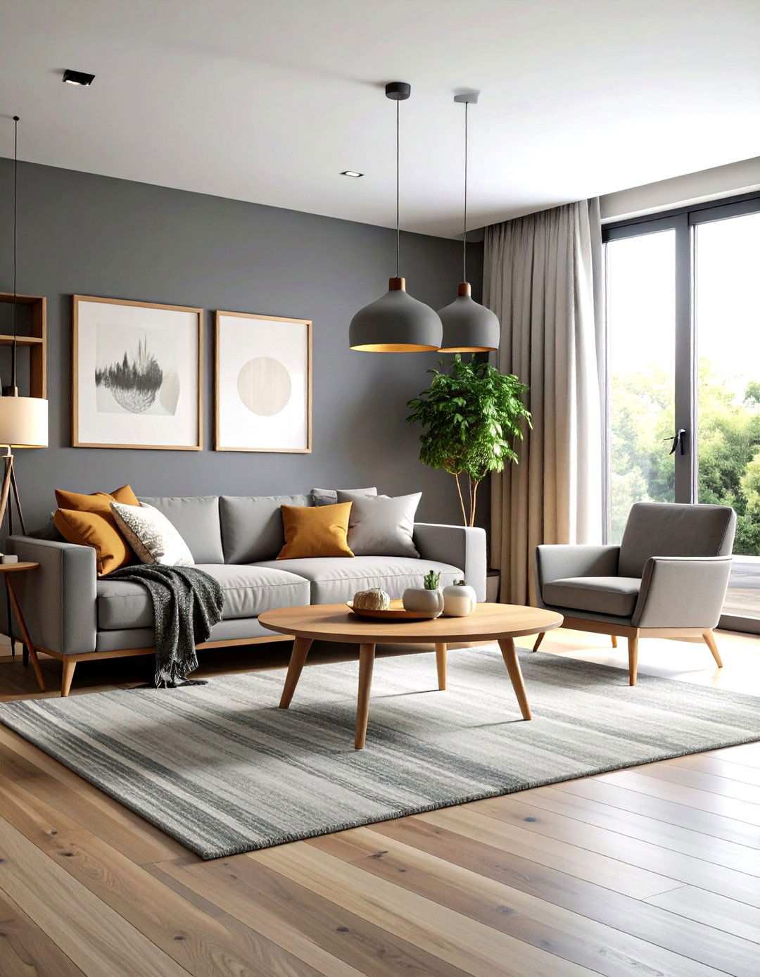 Monochromatic Gray Sophistication - 24 Townhouse Interior Design Ideas